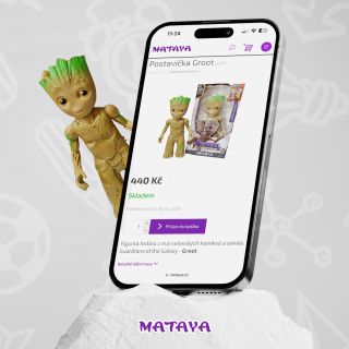 🪵🌱 „Jsem Groot!“ 🌱🪵 Mataya přináší parádní figurku oblíbeného hrdiny Groota z Guardians of the Galaxy! Perfektní dárek pro...
