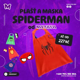 🦸‍♂️ Staňte se superhrdinou! 🦸‍♀️ Mataya přináší pláště a masky ikonických hrdinů – Captain America, Iron Man, Hulk a...